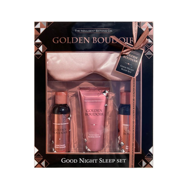 set-pentru-cadou-golden-boudoir-good-night-sleep-set-lotiune-de-corp-100-ml-crema-de-dus-100-ml-spuma-de-baie-100-ml-masca-de-dormit