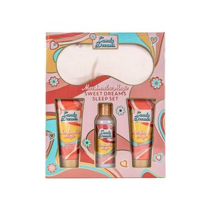 Set pentru cadou Candy Dreams Marshmallow Magic: Gel de corp, 100 ml + Crema de baie, 100 ml + Lotiune de corp, 100 ml + Masca de ochi