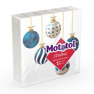 Servetele de masa Mototol Christmas, 3 straturi, 20 bucati, diverse modele