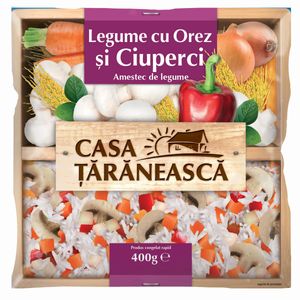 Amestec de legume, orez si ciuperci Casa Taraneasca, 400 g