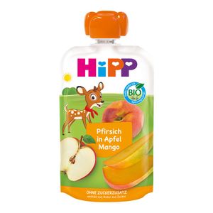 Piure eco de mar, mango si piersica Hipp Hippis, 100 g