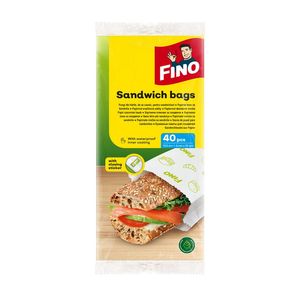 Pungi pentru sandwich Fino, din hartie, 40 bucati