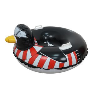 Colac gonflabil pentru zapada Fun It Penguin, PVC, +6 ani, 114 x 110 x 60 cm, negru