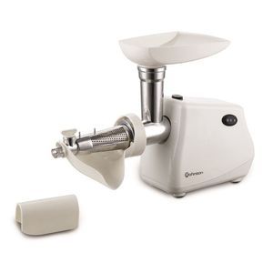 Masina de tocat electrica Rohnson R5404, 1000 W, accesoriu pentru rosii si carnati, alb