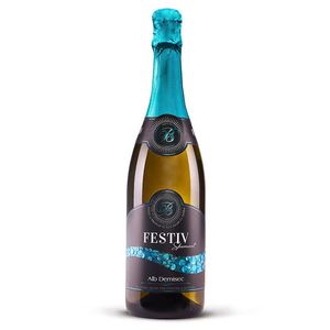 Vin spumant alb demisec Festiv, Aligote, Feteasca Regala 0.75 l