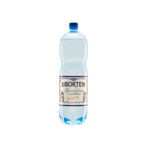 Apa minerala naturala carbogazificata Biborteni Forte, 2 l