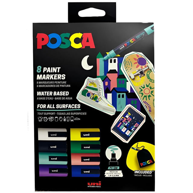 set-8-markere-posca-saculet-multicolor