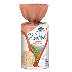 Rondele cu 5 cereale si quinoa fara gluten Riso Scotti Riso Vital, 100 g