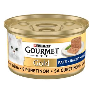 Hrana umeda pentru pisici Purina Gourmet Gold Mousse cu gust de curcan, 85 g