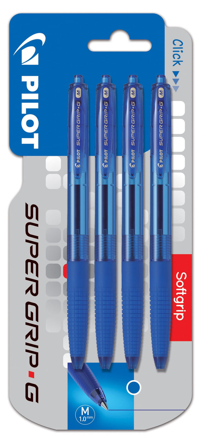 pix-super-grip-retractabil-albastru-pilot-1-0-mm-4-bucati
