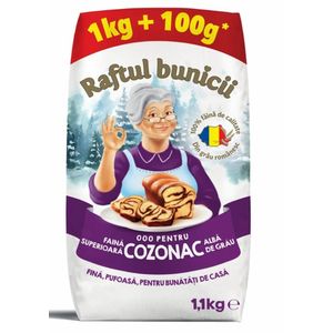 Faina alba de grau pentru cozonac Raftul Bunicii, 1.1 kg