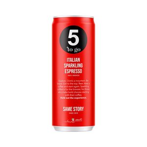 Bautura carbogazoasa pe baza de cafea 5 To Go Italian Sparkling Espresso, 0.25 l