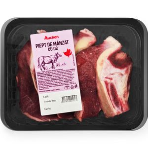 Piept de manzat cu os Auchan, +/- 550 g