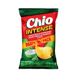 Chipsuri cu smantana si patrunjel Chio Intense Party Pack, 160 g