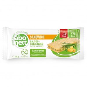 Biscuiti sandvis fara gluten cu branza si chives Abonett, 26 g