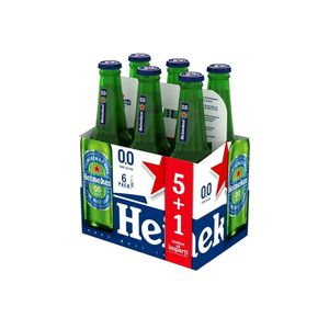 Bere blonda fara alcool Heineken, 5+1 x 0.33 l