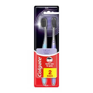 Pachet periuta de dinti Colgate High Density Charcoal, 2 bucati