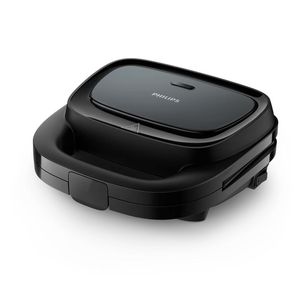 Sandwich maker Philips HD2330/90, 750 W, placi fixe neaderente, negru