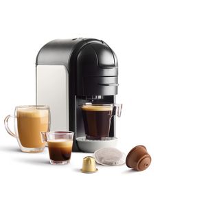 Espressor capsule 3 in 1 Qilive Q.5720, 1350W, compatibil cu capsule Nesspreso, L'Or Clasic, Dolce Gusto si Senseo Clasic, alb