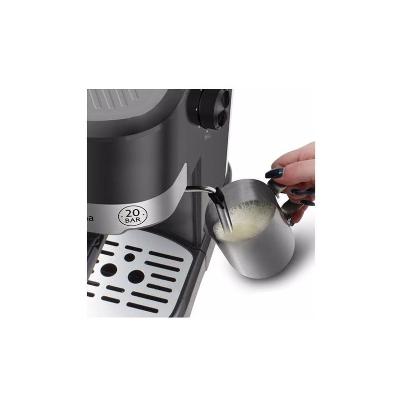 espressor-manual-rohnson-r980121100w-capacitate-1-2-l-20-bari-negru-argintiu