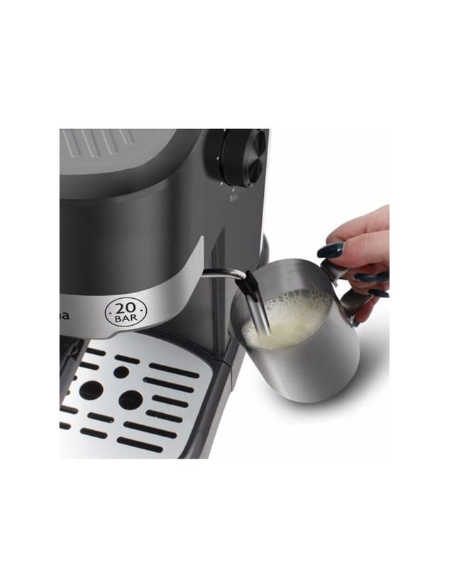 espressor-manual-rohnson-r980121100w-capacitate-1-2-l-20-bari-negru-argintiu