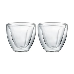 Set pahare termorezistente Ambition Mia, 250 ml, 2 bucati, model inima