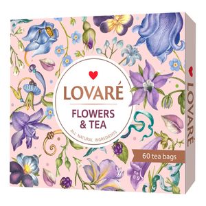 Colectie de ceai asortat Lovare Flowers & Tea, 30 pliculete