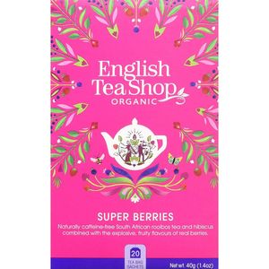 Ceai din fructe de padure English Tea Shop Organic Super Berries, 40 g