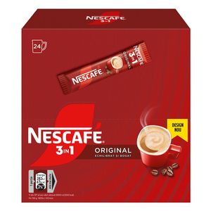 Cafea Nescafe 3 in 1 Original, 24 plicuri x 15.5 g