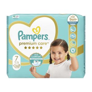Scutece Pampers Premium Care, marimea 7, 15 kg+, 32 bucati