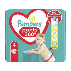 Scutece chilotel Pampers Pants, marimea 4, 9-15 kg, 30 bucati
