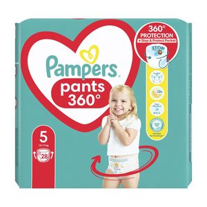 Scutece chilotel Pampers Pants, marimea 5, 12-17 kg, 28 bucati