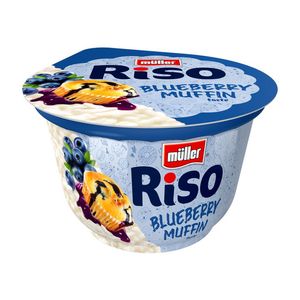 Orez cu lapte Muller Riso cu aroma de afine si briose, 175 g
