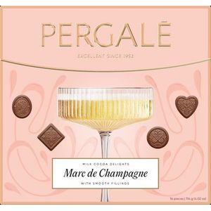 Praline asortate Pergale Marc de Champagne, 114 g