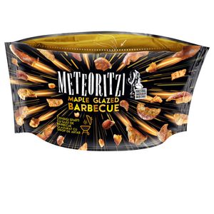 Snacks cu gust de barbecue si glazura cu sirop de artat Meteoritzi, 75 g