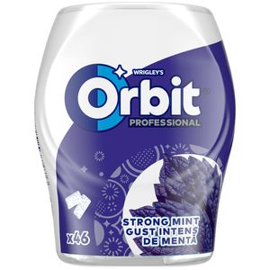 Guma de mestecat cu gust intens de menta Orbit Strong Mint, 46 bucati, 64 g