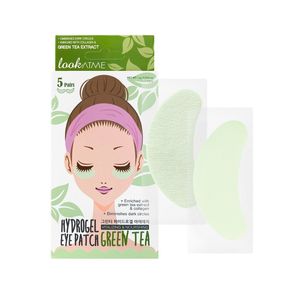 Plasturi de hidrogel pentru ochi Look At Me hranitori si hidratanti, ceai verde, 5 bucati