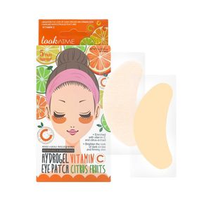 Plasturi de hidrogel pentru ochi Look At Me revigoranti si iluminatori, vitamina C, 5 perechi