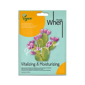 Masca pentru ten foarte uscat sau deteriorat When Beauty Vegan cu extract din fruct de cactus, 23 ml