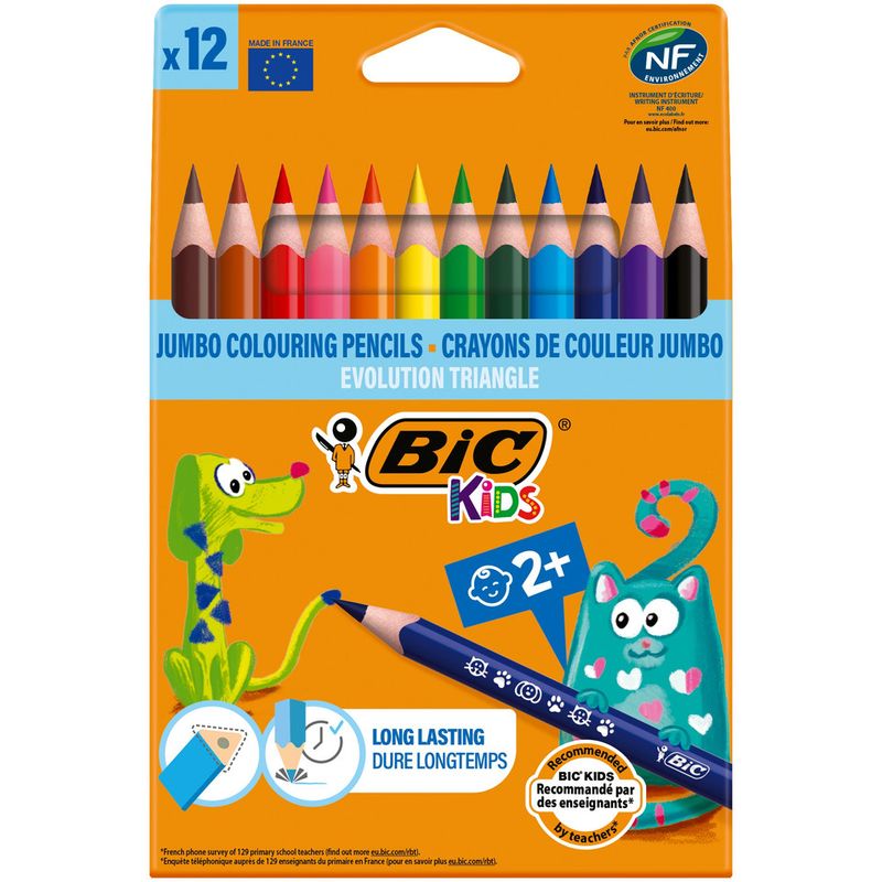 set-creioane-colorate-bic-evolution-pachet-cu-12-bucati
