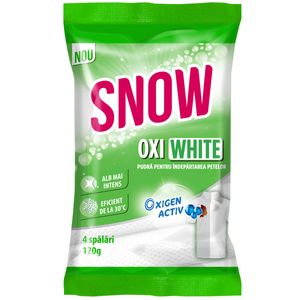 Pudra pentru indepartarea petelor de pe rufele albe Snow 120 g