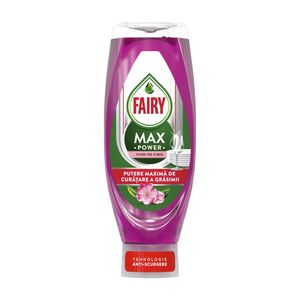 Detergent de vase Fairy Max Power, flori de cirese, 730 ml