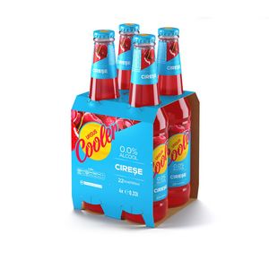 Bere blonda fara alcool cu aroma de cirese Ursus Cooler, 4 x 0.33 l
