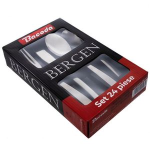 Set tacamuri Bacoda Bergem 18/0, inox, 24 bucati