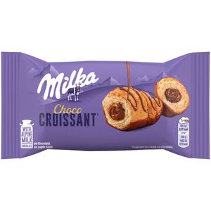 Croissant cu crema de ciocolata Milka, 50 g