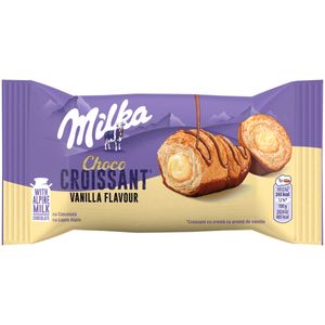 Croissant cu crema cu aroma de vanilie Milka, 50 g