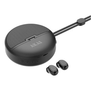 Casti fara fir True Wireless Stereo si boxa Akai J500, Bluetooth 5.4, negru