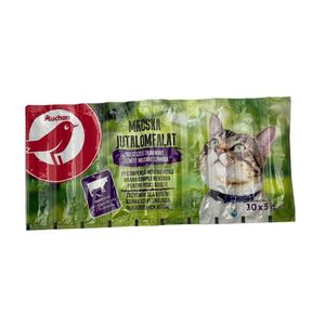Recompensa sticks cu vita pentru pisici Auchan, 10 x 5 g