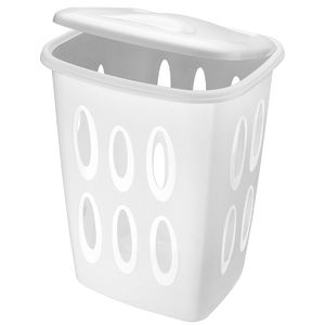 Cos de rufe Auchan Essential, plastic reciclat, 40 l, alb