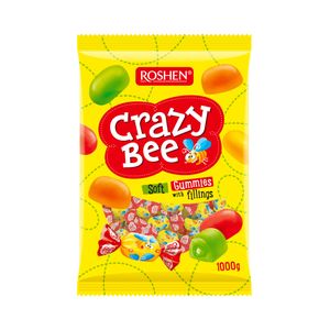 Bomboane gumate cu aroma de fructe Roshen Crazy Bee, 1 kg